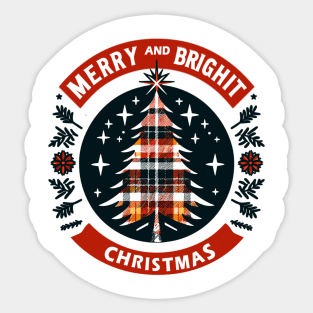 Merry and Bright Festive Delight Sticker